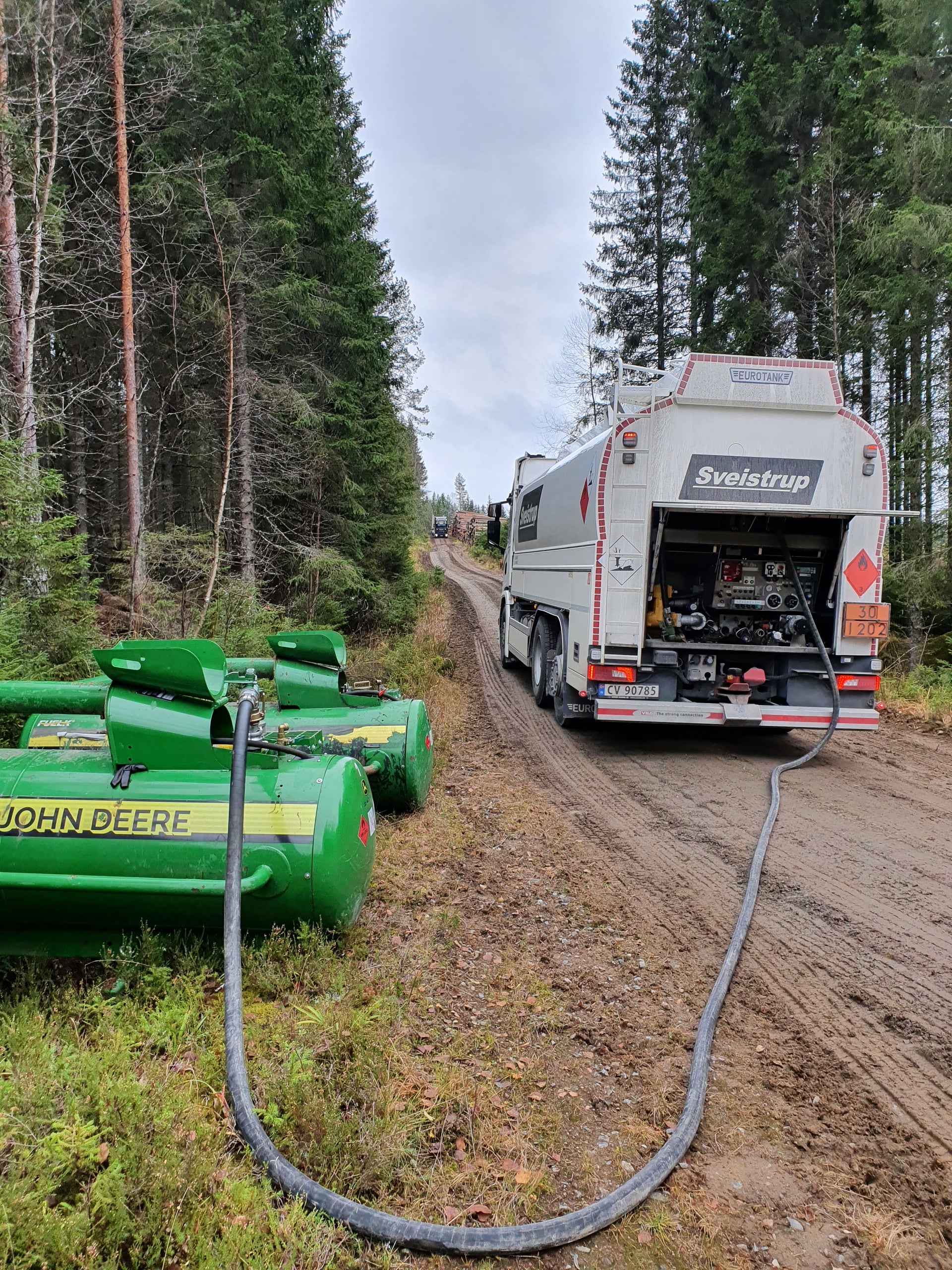 Levering med tankbil