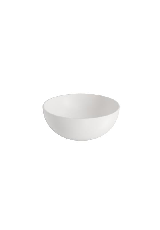 Bolleservant NOVA Ø39 x15cm solid surface hvit matt