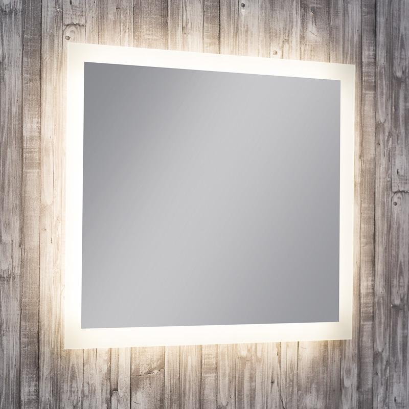 Speil med utvendig LED-lysramme (60-150cm)