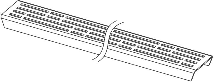 TECEdrainline Slukrist basic polert 700 mm (finnes også i børstet utgave og i lengdene 800 – 900 – 1000 – 1200 – 1500 mm)