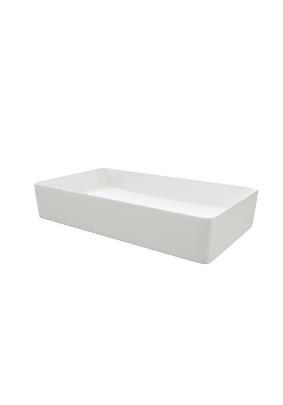 Bolleservant EBBA 61x35x11cm porselen hvit matt