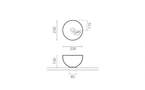 Lys mini servant Ø23cm